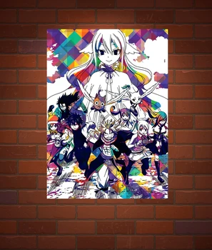 Anime Poster Fairy Tail Poster Naz Pictura Decorativa Camera Copiilor Decor Canapea Perete Poster Canvas