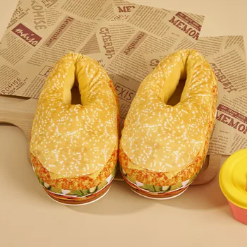 Noutatea Mama Copii de Familie Potrivire Pantofi de Iarnă de 2022 Femei Pâine Hamburger Designer Papuci de Înaltă Calitate, Pantofi de Interior Acasă