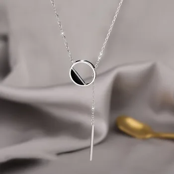 Evimi 925 Standard De Argint Colier Trend Creativ Elegant Ciucure Geometrice Clavicula Lanț De Bijuterii Cadouri Pentru Femei Accesorii