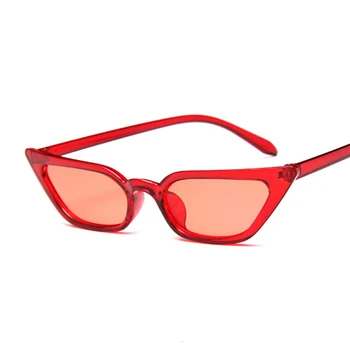 Drăguț Sexy Retro Ochi de Pisică ochelari de Soare Femei Negru Triunghi Alb Vintage Ochelari de Soare Pentru barbati Femei UV400