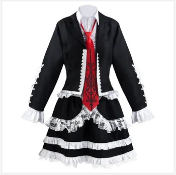 DanganRonpa yasuhiro taeko Cosplay Costum Femeie Rochie Celestia Ludenberg jocuri de Noroc Fata de Lolita Școală Îmbrăcăminte Zentai Uniformă