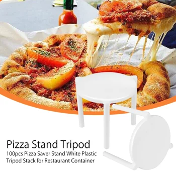 Pizza Stand Saver Trepied Cutie Stacksupport Standuri De Masă Tabletoptakeaway Takeout Tava Cadru Mese Cutii Plăcintă Alb De Servire