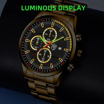2022 Luxury Mens de Moda Ceasuri Barbati Business Casual Calendar Ceas Masculin din Oțel Inoxidabil Cuarț Încheietura Ceas relogio masculino