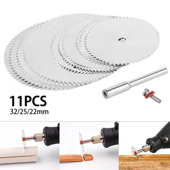 11pcs pânze de Ferăstrău Circular Electric de Slefuire Disc de Tăiere Pentru Instrument Rotativ Discuri de Metal Instrument Electric de Slefuire Instrumente de Putere