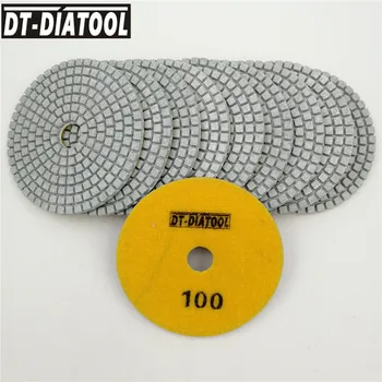 DT-DIATOOL 10pieces/set Diamant Alb de Rășină de Obligațiuni de Slefuire Discuri de Diamant Șlefuire Umedă Tampoane de 4