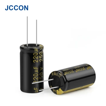 10buc JCCON Aluminiu Electrolitic Condensator 250V220UF 22x25 de Înaltă Frecvență Low ESR Rezistență Scăzută Condensatoare 220UF