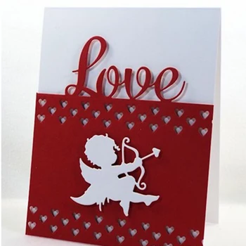 Cupidon Săgeată Tăiere de Metal Moare Șabloane pentru DIY Albume Foto Valentine Decorative Embosare carduri de Carduri de Meserii Șablon