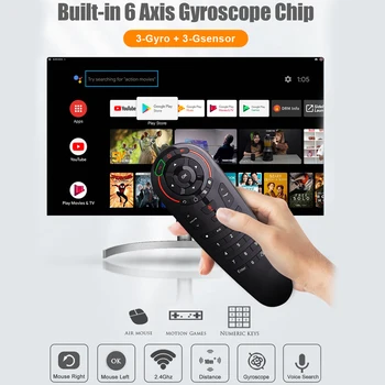G30 g30s zbor Air Mouse-ul vocea airmouse 6 axe Giroscop 2.4 GHZ Smart Control de la Distanță Pentru xiaomi mi box 3 s htv cutie 5 Samsung LG TV