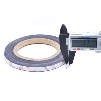 10meter/lot 10x1 mm sau 10*1 mmStrong Flexibil, Magnet Bandă Auto-Adezivă Bandă Magnetică Magnet de Cauciuc Banda de Lungime 10x39.37inch