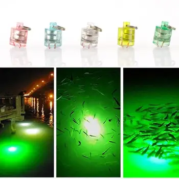 Noapte de Pescuit Pește Capcană de Lumină Mini Cilindric cu LED-uri Luminoase 3 Culoare Intermitent de Pescuit Nada Lampa pentru Pescuit sportiv
