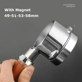 49/51/53/58mm Cafea Espresso Dozare Inel de Aluminiu Inteligent Cu Magnet pentru Breville Delonghi Înlocuire Inel de Portafilter