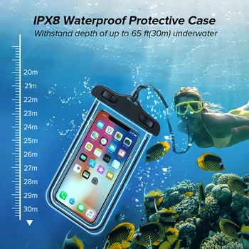 Înot Saci de Telefon rezistent la apa Caz rezistent la Apă Sac Husă Telefon Mobil PV Cover pentru iPhone 11 Pro Xs Max XR X 8 7 Galaxy S10