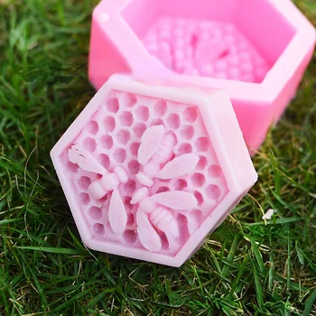 3D de Albine Fagure de miere Silicon Sapun Matrite Lumânare Rasina de Artizanat Mucegai Mousse de Tort Fondant Bakeware Decorare Accesorii de Bucatarie