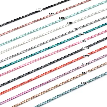 Japoneze Unghii De Culoare Lanț Extrafin Cu Fermoar Decorarea Unghiilor Nail Art Decor Lanț Lanț De Metal, 12 Culori