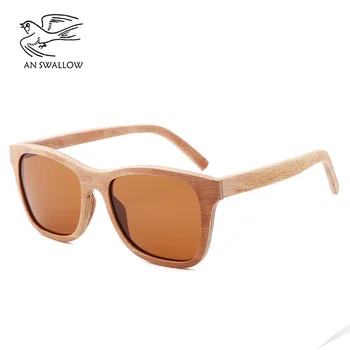O ÎNGHIȚI lemn Retro ochelari de Soare la modă, oamenii vinde high-end pură manual doamnelor'classic lemn polarizate TAC ochelari de Soare
