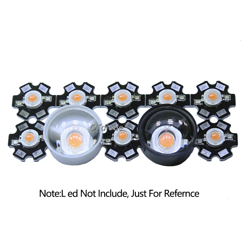 10buc 1W 3W 5W LED Lentila de 60 de Grade 23mm 24.5 mm Optic PMMA Lentile semi-cerc Plano-convexe Pentru DIY de Lumina de Mare Putere Lampa