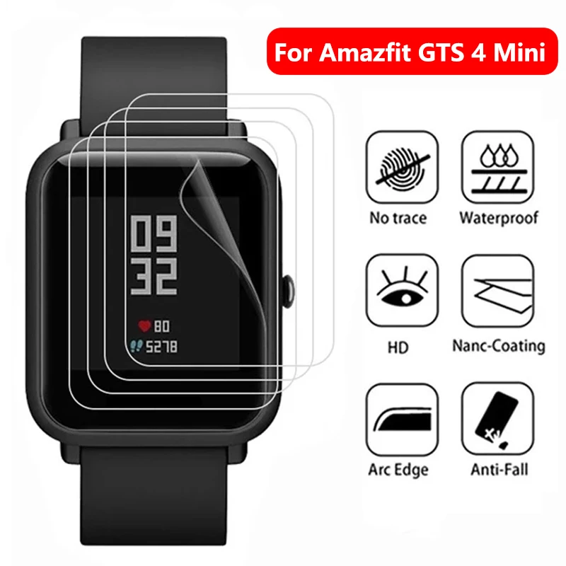 Acoperire completă de Ecran Protector Pentru Huami Amazfit GTS 4 Mini 4Mini Smartwatch HD Anti-zero Hidrogel Folie de Protectie, Nu de Sticla